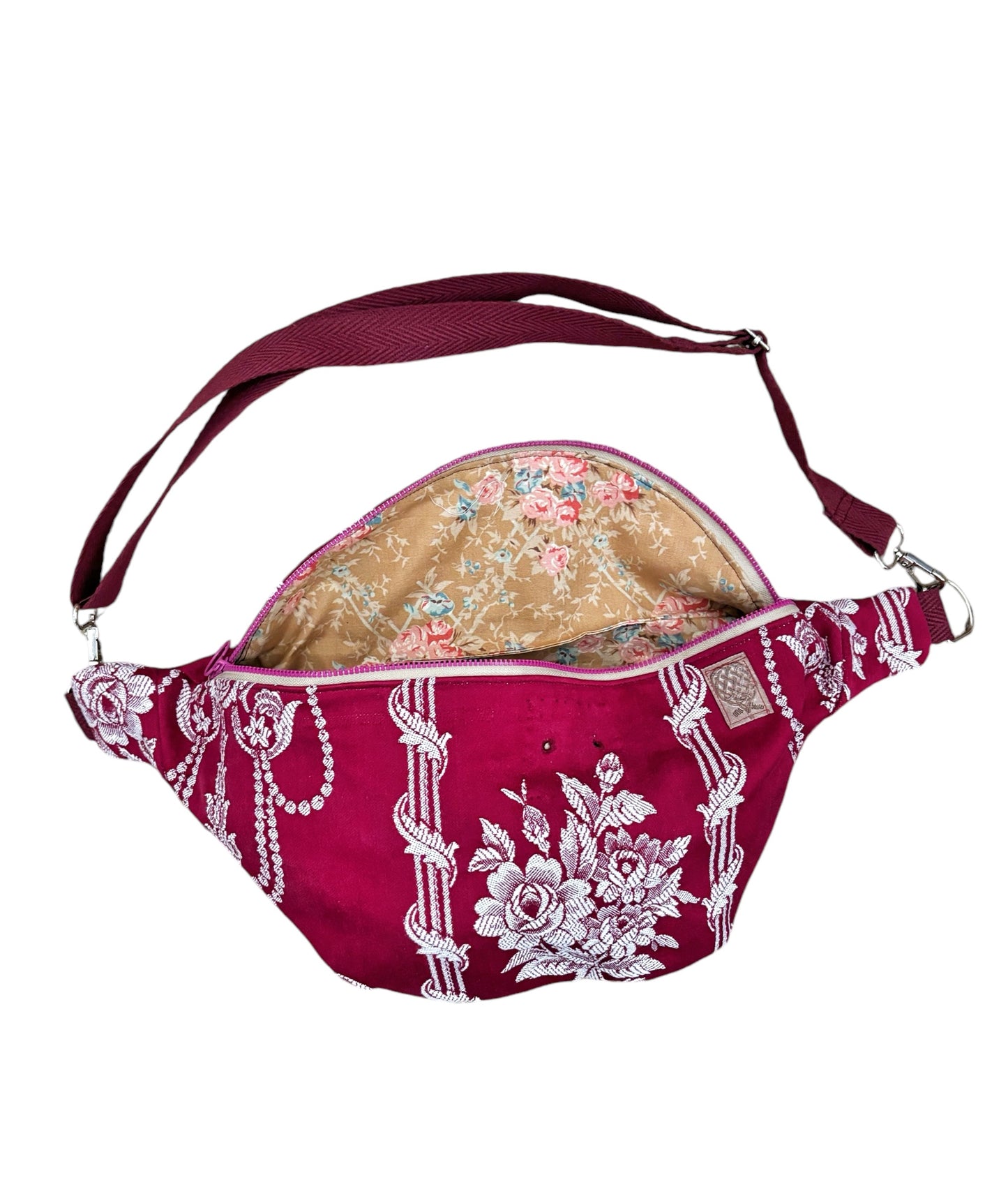 Ona “RIÑONERA” granate grande