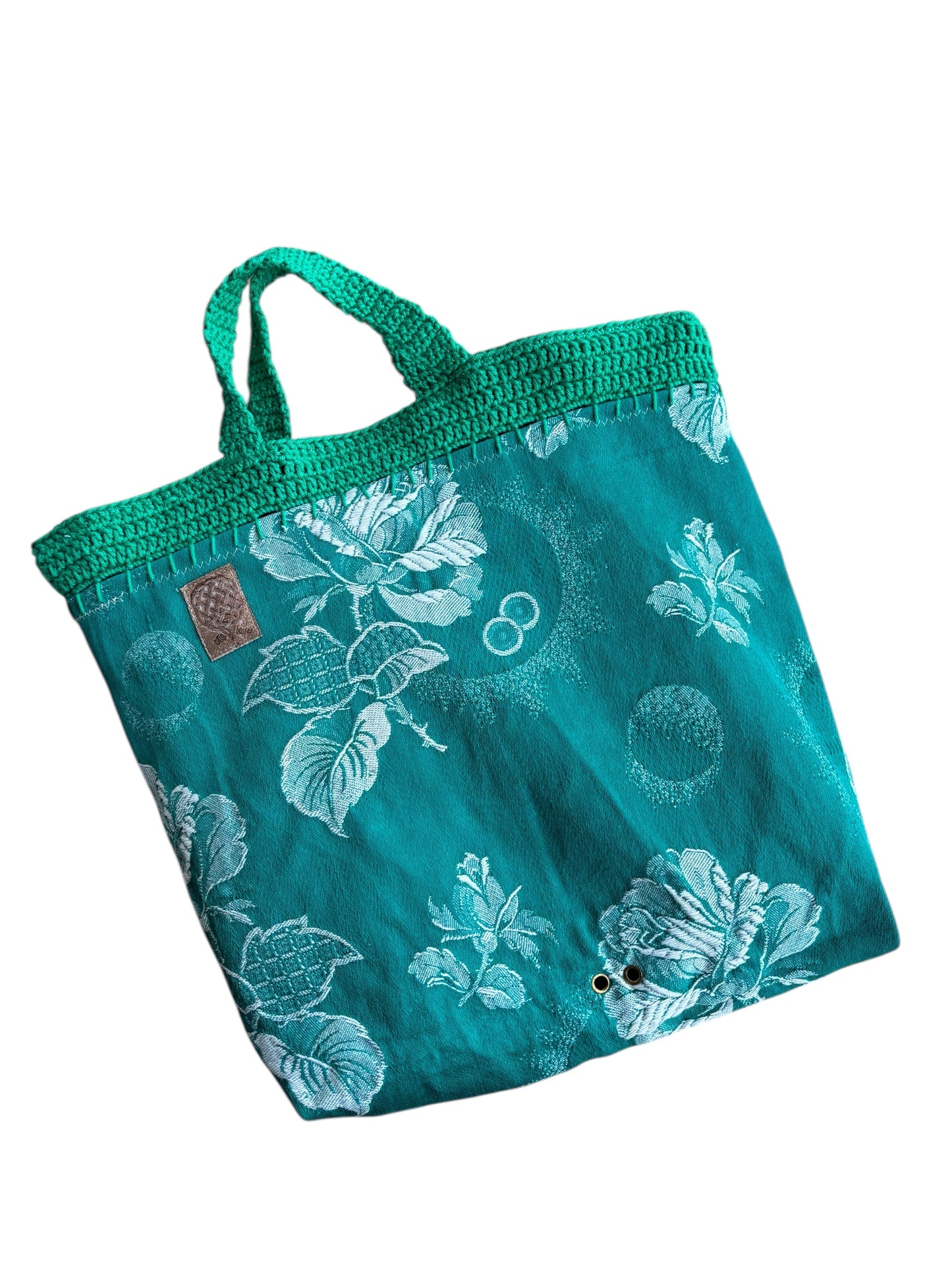 Bolsa verde flor esmirna