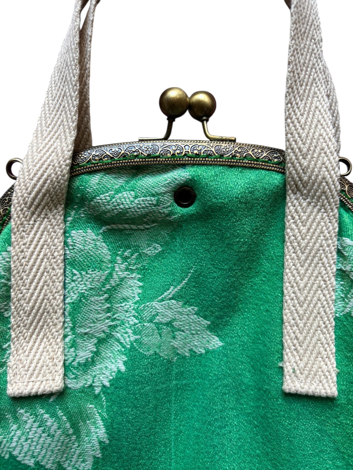 Bolsa ganchillo verde