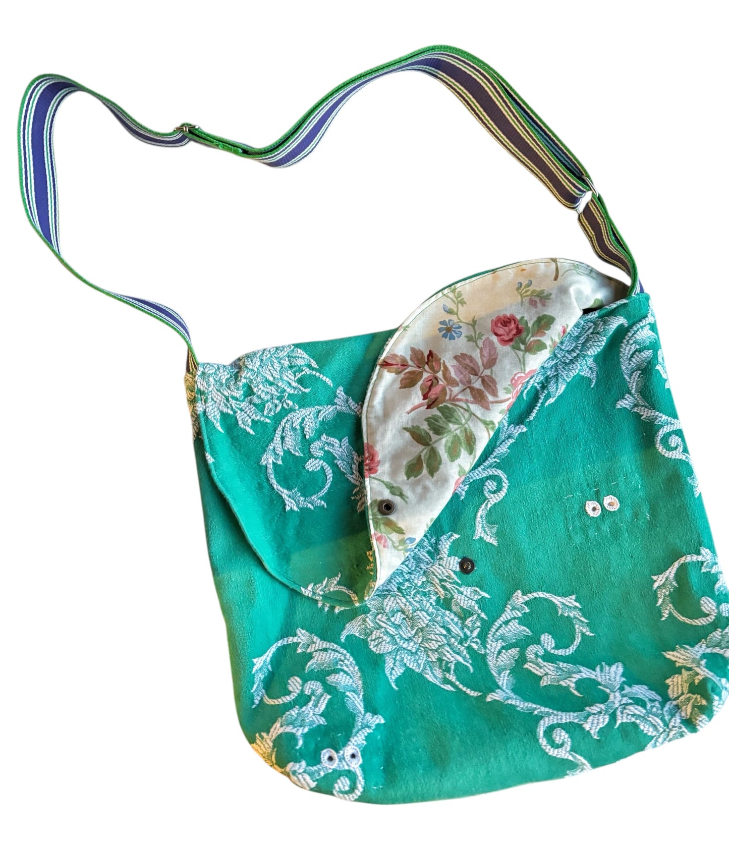 Ona "BANDOLERA" verde menta