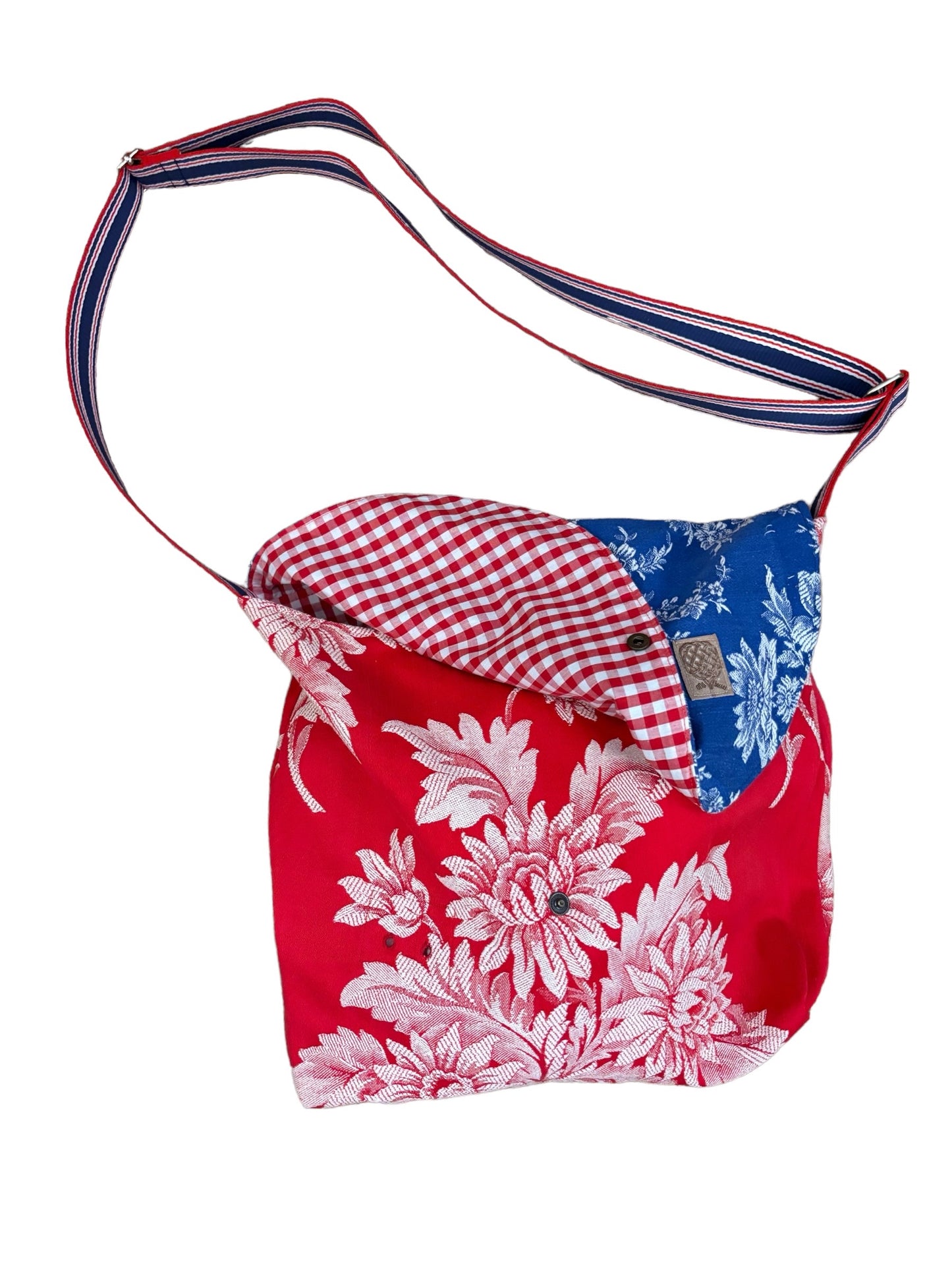 Ona "BANDOLERA" azul y roja