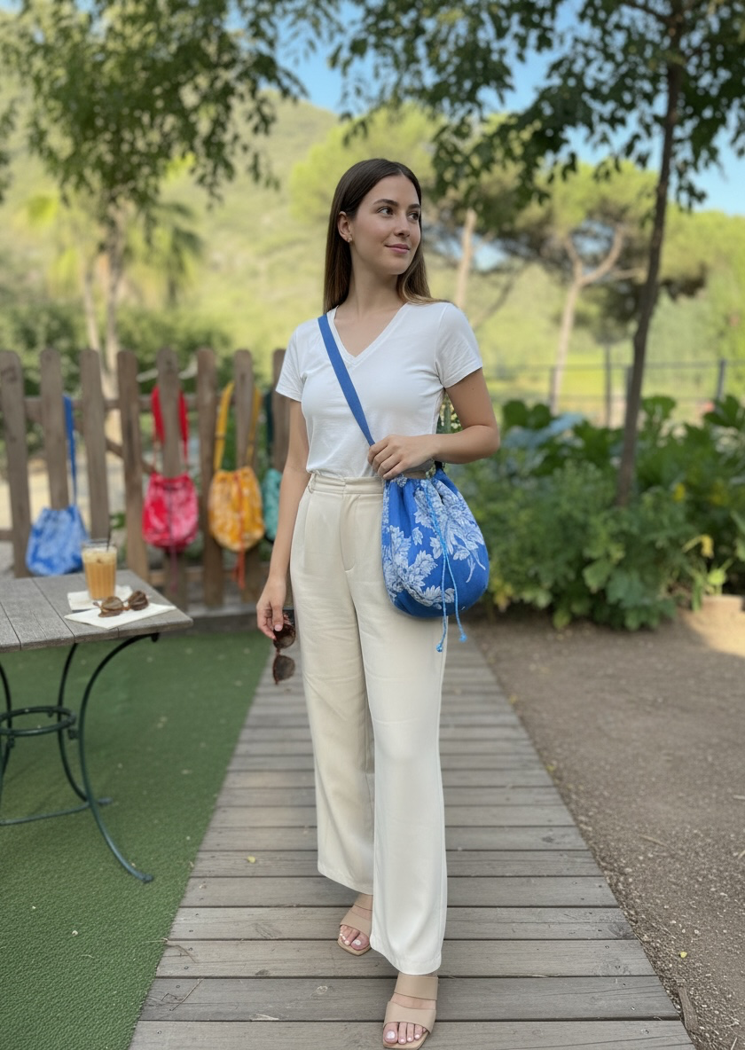 Bolsa bandolera azul