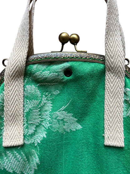 Bolsa ganchillo verde