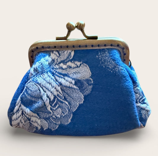 Monedero vintage azul