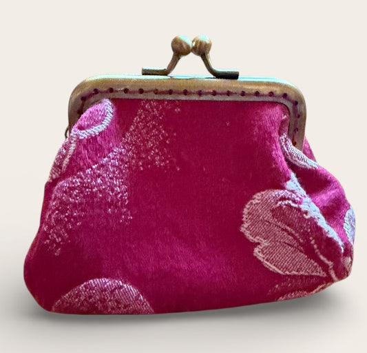 Monedero vintage granate