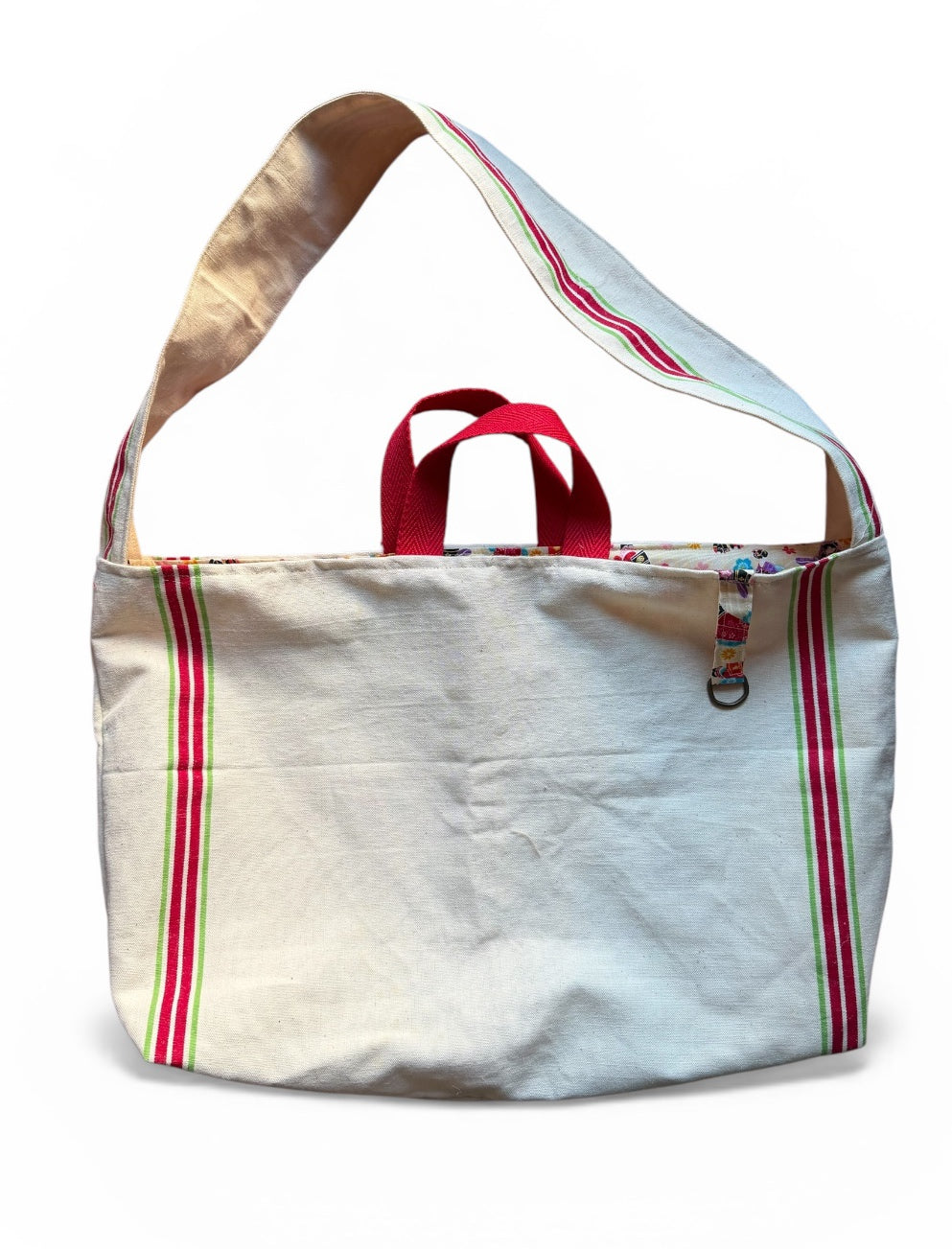 Bolsa lino antiguo rayas