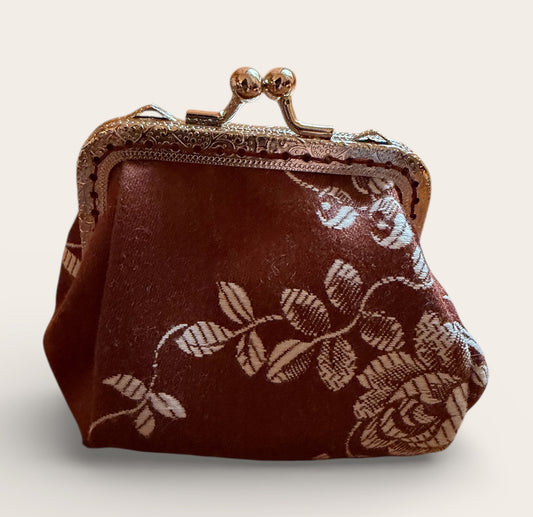 Monedero vintage marrón