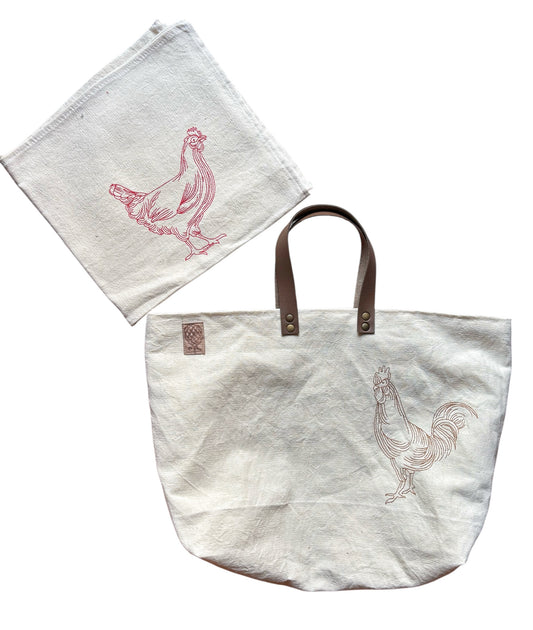 Bolsa lino “gallo”