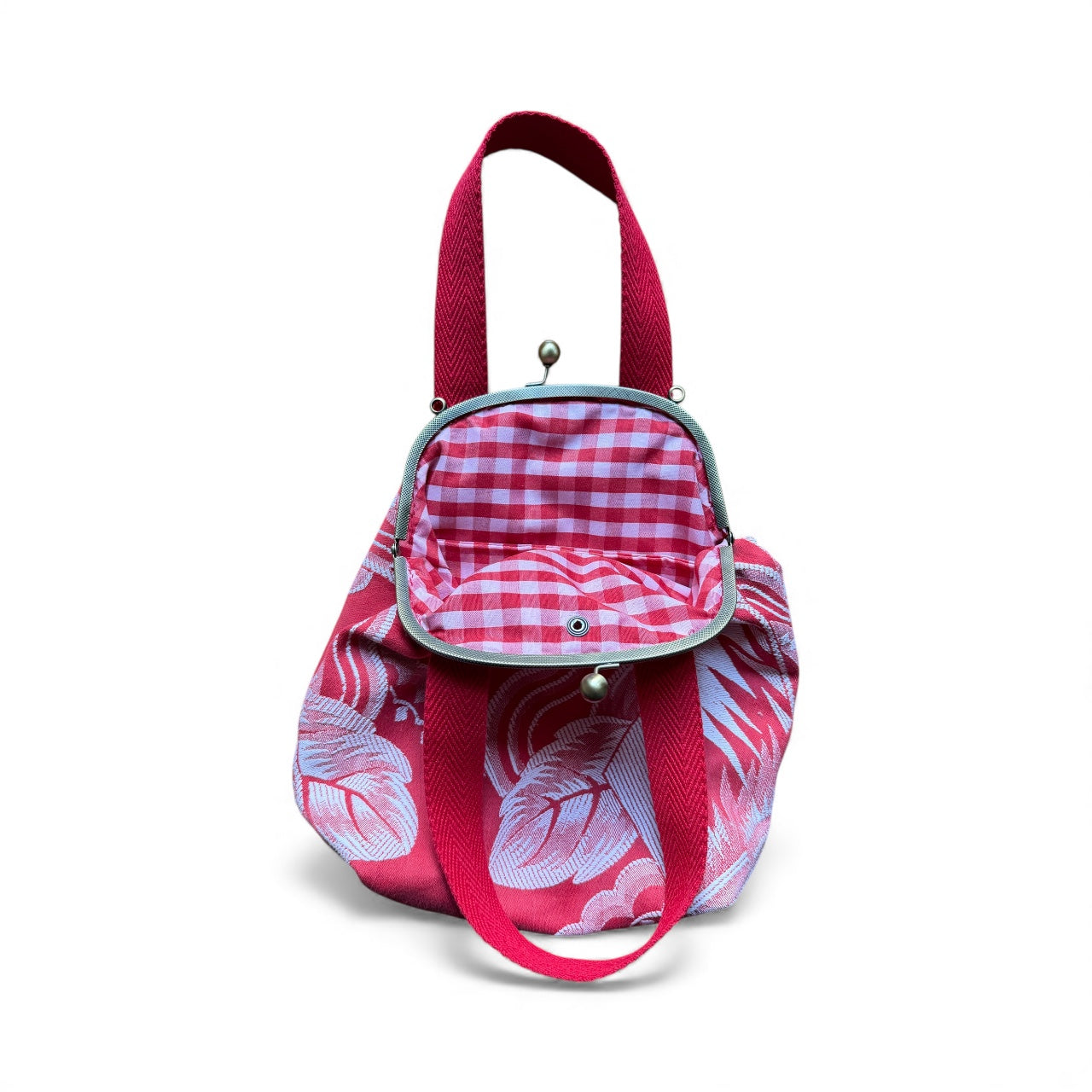 Bolsa ganchillo roja