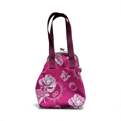 Bolsa ganchillo granate