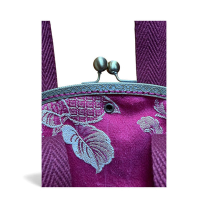 Bolsa ganchillo granate