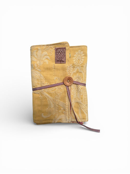 Organizador agujas ganchillo amarillo