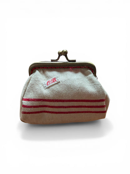 Monedero vintage lino antiguo