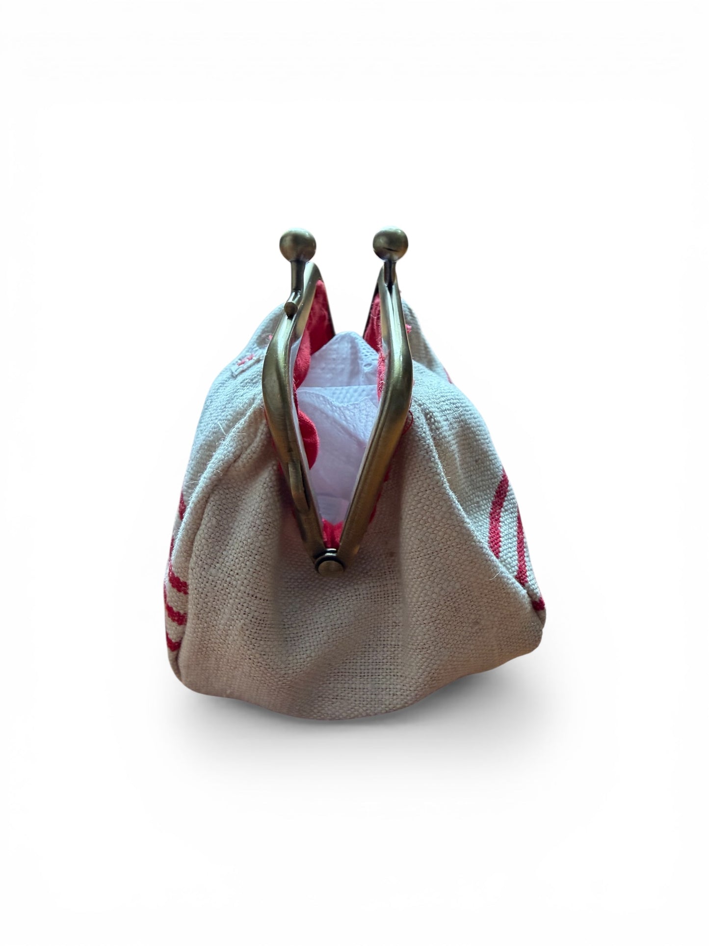 Monedero vintage lino antiguo