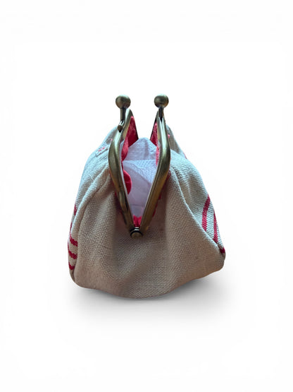 Monedero vintage lino antiguo