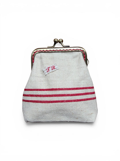 Monedero vintage lino